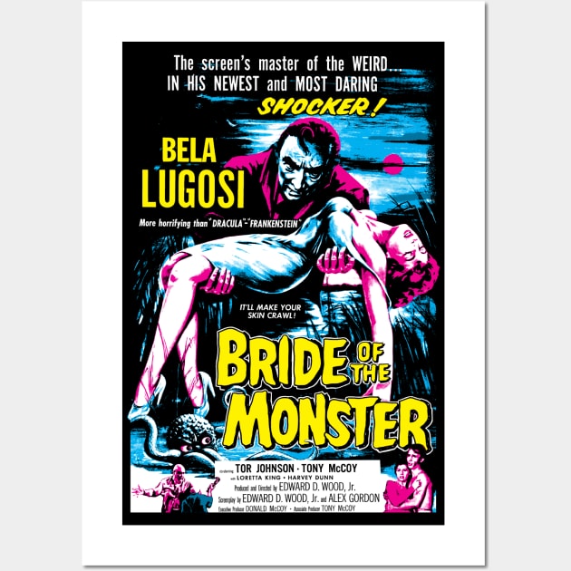 Bride Of The Monster poster Wall Art by MarbitMonster